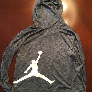 BOYS JORDAN HOODED SHIRT SIZE YL